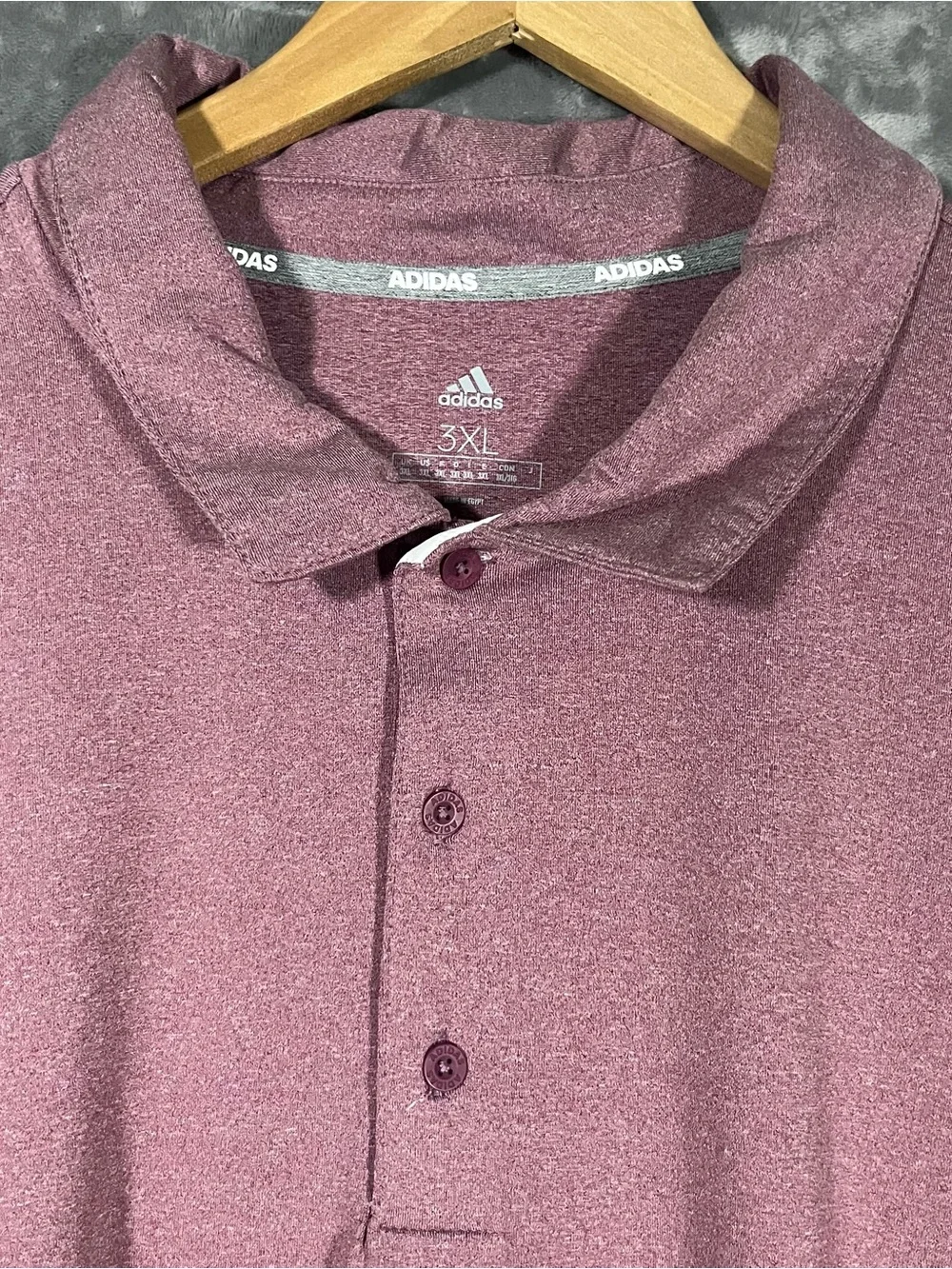 adidas Men’s Maroon Polo Shirt